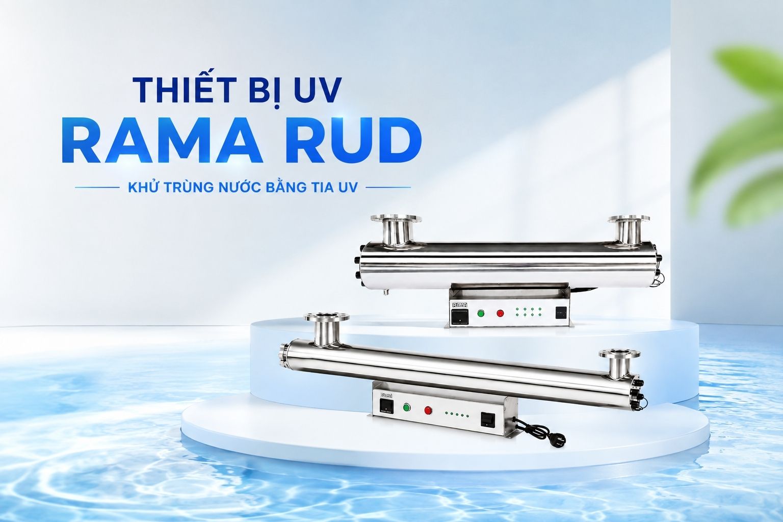 Thiết bị UV xử lý nước nuôi trồng Rama RUD-6B150W – Giải pháp khử khuẩn cho hệ thống lưu lượng lớn