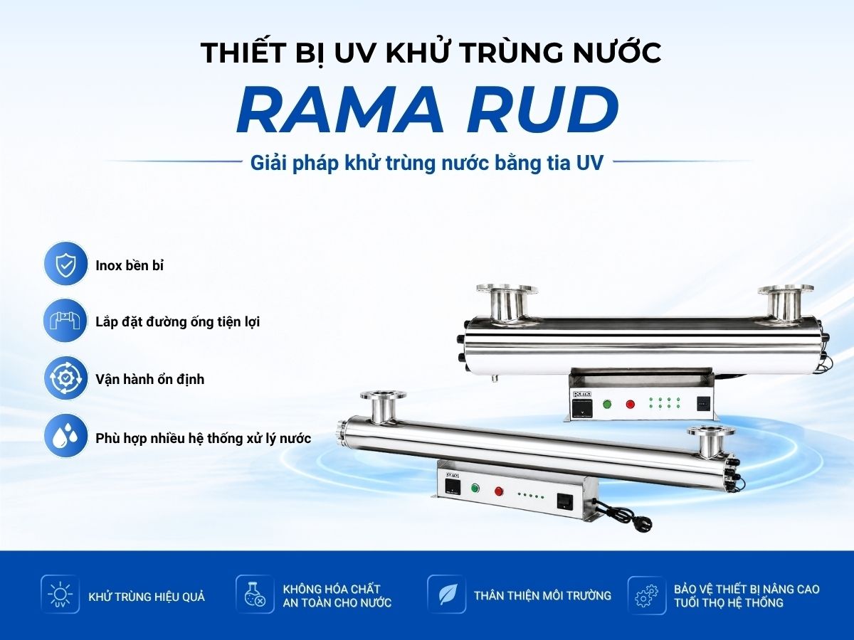 Thiết bị UV xử lý nước giếng khoan Rama RUD-5B80W