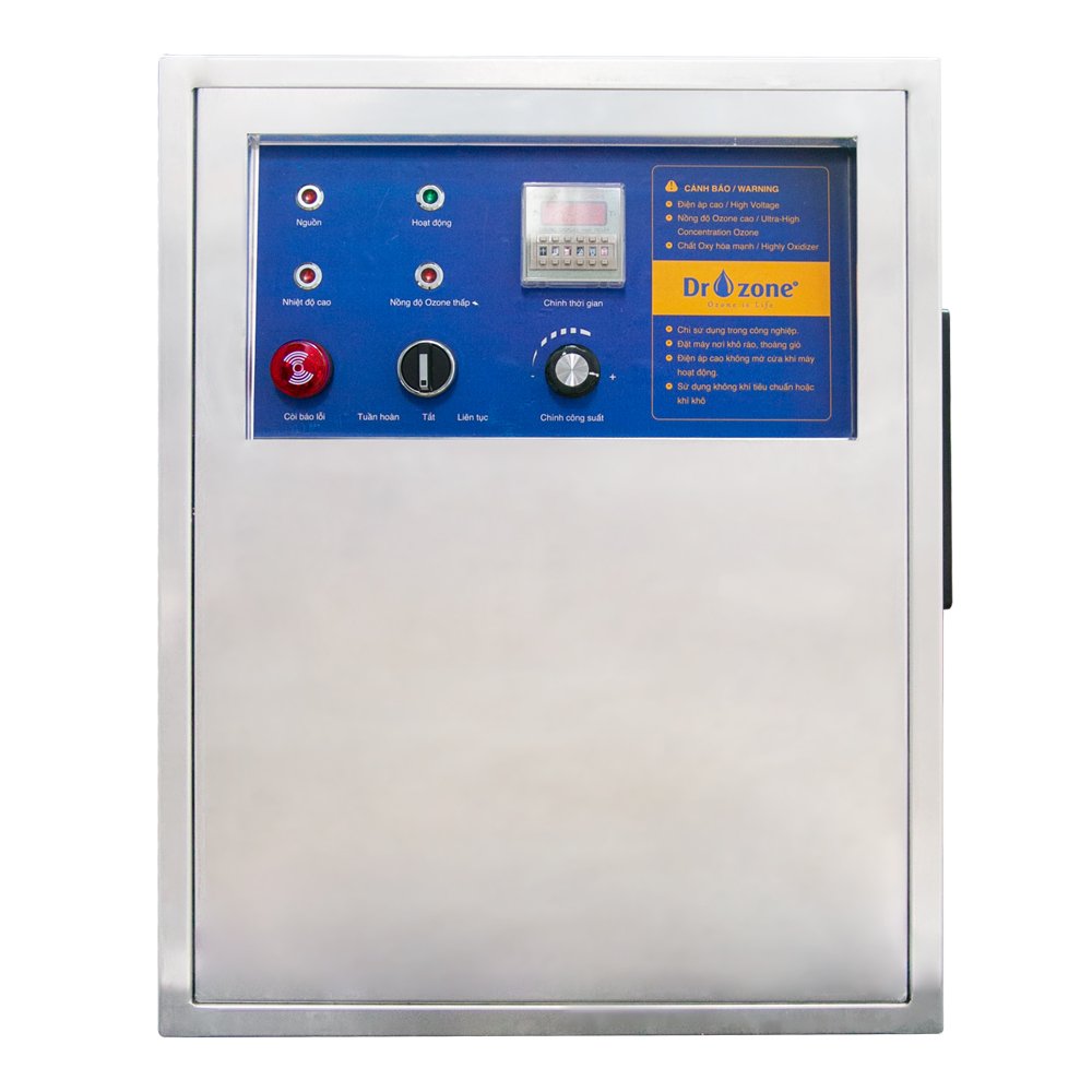 Bảng điều khiển giúp cài đặt thời gian chạy máy ozone